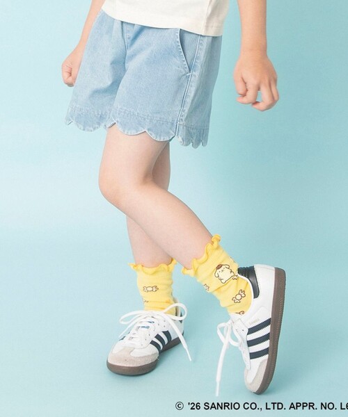 BRANSHES(ブランシェス)の「【サンリオキャラクターズ】ワンポイント刺しゅう総柄ソックス(ソックス/靴下・キッズ・レッド/イエロー・L/M/19-21㎝)」の4枚目の写真
