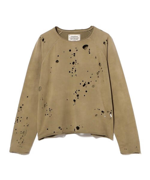 FUTURE ARCHIVE(フューチャーアーカイブ)の「FUTURE ARCHIVE / CRASH SWEAT CREWNECK(スウェット・メンズ・ブラック/ライトグレー/オリーブ・S/M/L/XL)」の13枚目の写真