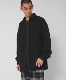 EKAL | 『UVカット/静電気防止/イージーケア』SMOOTH WOOLYLIKE LONG-SLEEVE SHIRTS(シャツ/ブラウス)