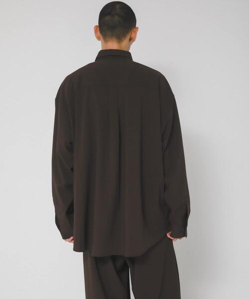 EKAL(エカル)の「『UVカット/静電気防止/イージーケア』SMOOTH WOOLYLIKE LONG-SLEEVE SHIRTS(シャツ/ブラウス・メンズ・チャコールグレー/ブラック/ブラウン・MEDIUM/LARGE)」の17枚目の写真