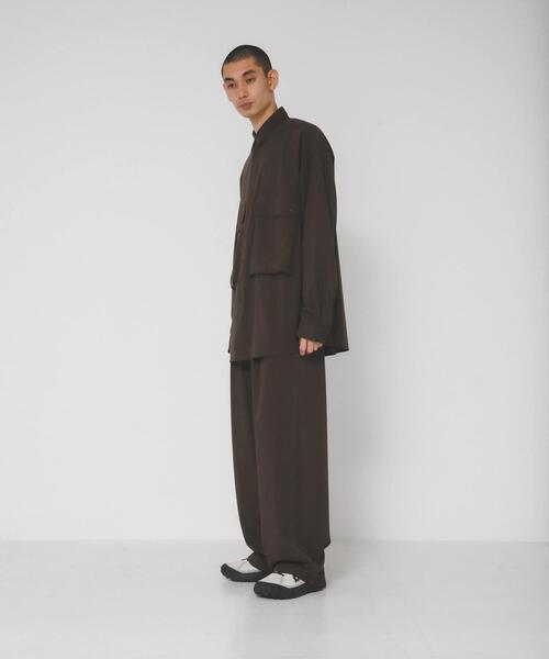 EKAL(エカル)の「『UVカット/静電気防止/イージーケア』SMOOTH WOOLYLIKE LONG-SLEEVE SHIRTS(シャツ/ブラウス・メンズ・チャコールグレー/ブラック/ブラウン・MEDIUM/LARGE)」の19枚目の写真