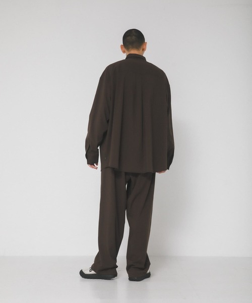EKAL(エカル)の「『UVカット/静電気防止/イージーケア』SMOOTH WOOLYLIKE LONG-SLEEVE SHIRTS(シャツ/ブラウス・メンズ・チャコールグレー/ブラック/ブラウン・MEDIUM/LARGE)」の17枚目の写真