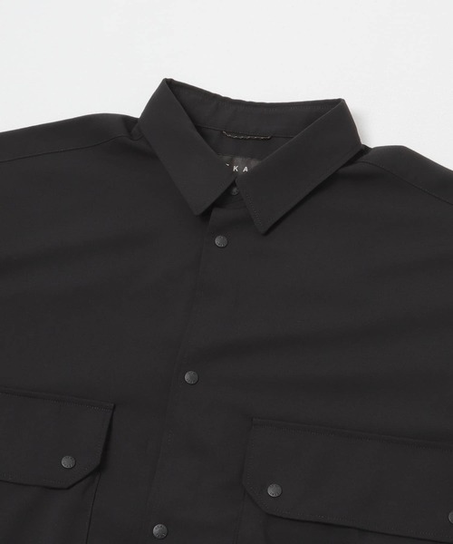 EKAL(エカル)の「『UVカット/静電気防止/イージーケア』SMOOTH WOOLYLIKE LONG-SLEEVE SHIRTS(シャツ/ブラウス・メンズ・チャコールグレー/ブラック/ブラウン・MEDIUM/LARGE)」の8枚目の写真