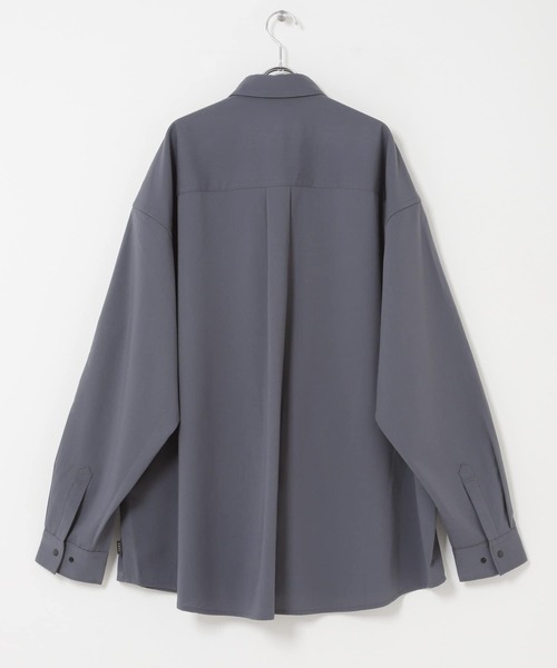 EKAL(エカル)の「『UVカット/静電気防止/イージーケア』SMOOTH WOOLYLIKE LONG-SLEEVE SHIRTS(シャツ/ブラウス・メンズ・チャコールグレー/ブラック/ブラウン・MEDIUM/LARGE)」の11枚目の写真