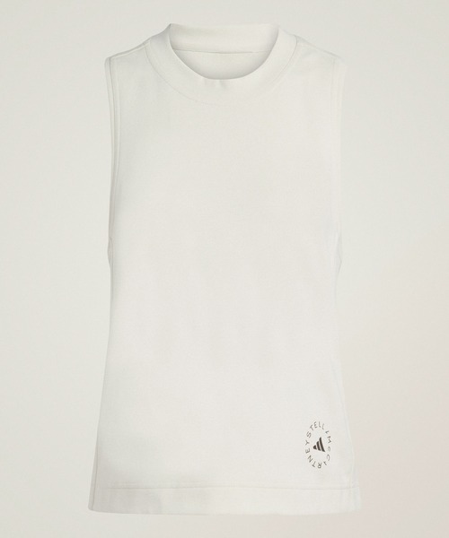 adidas by Stella McCartney(アディダスバイステラマッカートニー)の「adidas by Stella McCartney ロゴ タンクトップ / ヨガウェア【adidas by Stella McCartney】 / アディダス adidas(タンクトップ・レディース・ベージュ系その他・SMALL/MEDIUM/LARGE/X-LARGE/XX-LARGE)」の7枚目の写真
