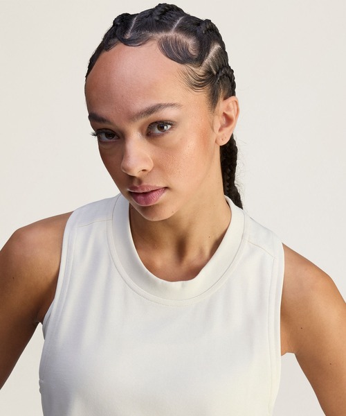 adidas by Stella McCartney(アディダスバイステラマッカートニー)の「adidas by Stella McCartney ロゴ タンクトップ / ヨガウェア【adidas by Stella McCartney】 / アディダス adidas(タンクトップ・レディース・ベージュ系その他・SMALL/MEDIUM/LARGE/X-LARGE/XX-LARGE)」の5枚目の写真