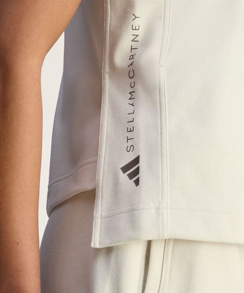 adidas by Stella McCartney(アディダスバイステラマッカートニー)の「adidas by Stella McCartney ロゴ タンクトップ / ヨガウェア【adidas by Stella McCartney】 / アディダス adidas(タンクトップ・レディース・ベージュ系その他・SMALL/MEDIUM/LARGE/X-LARGE/XX-LARGE)」の6枚目の写真