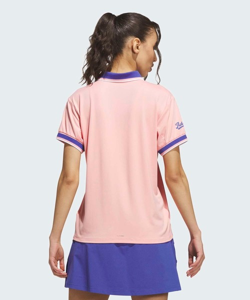 adidas（アディダス）の「クライマクール 半袖ポロシャツ【adidas Golf/アディダスゴルフ】（ポロシャツ・レディース・ピンク・SMALL/MEDIUM/LARGE/X-LARGE/XX-LARGE/X-SMALL）」の2枚目の写真