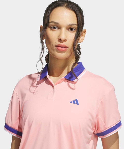 adidas（アディダス）の「クライマクール 半袖ポロシャツ【adidas Golf/アディダスゴルフ】（ポロシャツ・レディース・ピンク・SMALL/MEDIUM/LARGE/X-LARGE/XX-LARGE/X-SMALL）」の3枚目の写真