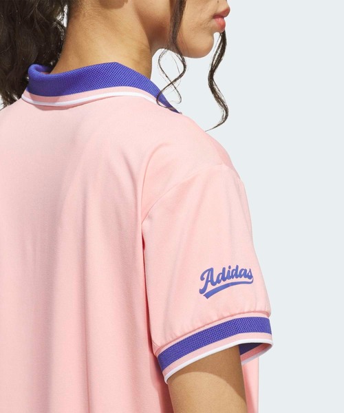 adidas（アディダス）の「クライマクール 半袖ポロシャツ【adidas Golf/アディダスゴルフ】（ポロシャツ・レディース・ピンク・SMALL/MEDIUM/LARGE/X-LARGE/XX-LARGE/X-SMALL）」の4枚目の写真