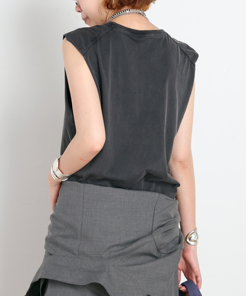 AP STUDIO(エーピーストゥディオ)の「Eagle sleeveless TEE(Tシャツ/カットソー・レディース・アイボリー/ベージュ/スミクロ・FREE)」の20枚目の写真