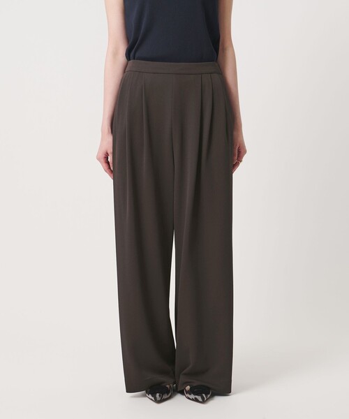 UNITED ARROWS（ユナイテッドアローズ）の「Spiree ジャージー ワイドパンツ（スラックス・レディース・ブラック/ダークブラウン・38/36）」の8枚目の写真