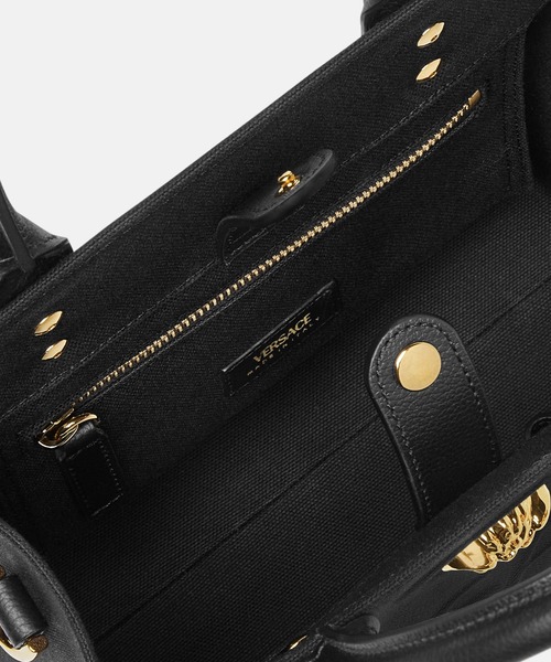 VERSACE(ヴェルサーチ)の「ラ メドゥーサ ミニ キャンバス トート(トートバッグ・レディース・ブラック・ONE SIZE)」の2枚目の写真