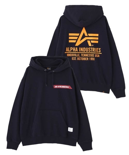 Alpha Industries(アルファインダストリーズ)の「【日本限定】Alpha Industries/アルファ インダストリーズ/ALPHA RED RIBBON HOODIE/アルファ レッド リボン フーディー(パーカー・メンズ・ブラック/ネイビー/グレー/オリーブ/オートミール・S/M/L/2XL/XL)」の5枚目の写真