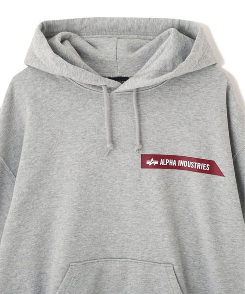 Alpha Industries(アルファインダストリーズ)の「【日本限定】Alpha Industries/アルファ インダストリーズ/ALPHA RED RIBBON HOODIE/アルファ レッド リボン フーディー(パーカー・メンズ・ブラック/ネイビー/グレー/オリーブ/オートミール・S/M/L/2XL/XL)」の7枚目の写真