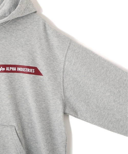 Alpha Industries(アルファインダストリーズ)の「【日本限定】Alpha Industries/アルファ インダストリーズ/ALPHA RED RIBBON HOODIE/アルファ レッド リボン フーディー(パーカー・メンズ・ブラック/ネイビー/グレー/オリーブ/オートミール・S/M/L/2XL/XL)」の8枚目の写真