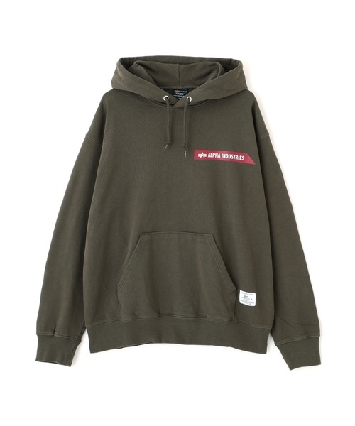 Alpha Industries(アルファインダストリーズ)の「【日本限定】Alpha Industries/アルファ インダストリーズ/ALPHA RED RIBBON HOODIE/アルファ レッド リボン フーディー(パーカー・メンズ・ブラック/ネイビー/グレー/オリーブ/オートミール・S/M/L/2XL/XL)」の16枚目の写真