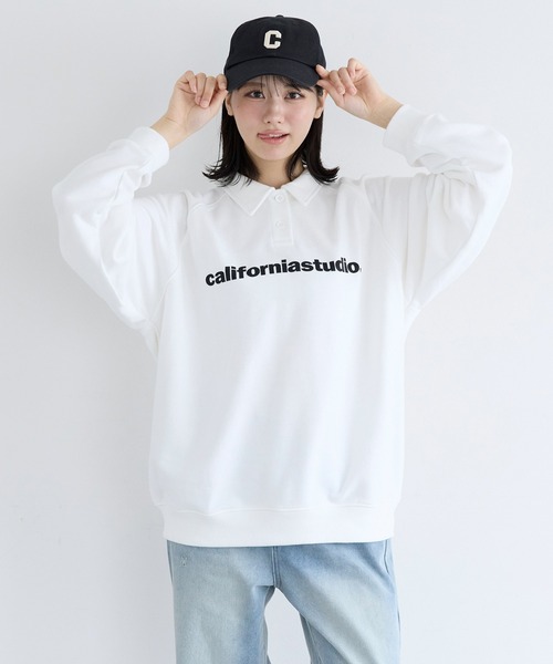 coca（coca）（コカ）の「ユース　ポロスウェットプルオーバー（スウェット・レディース・ブラック/ホワイト・M/L/S）」の5枚目の写真