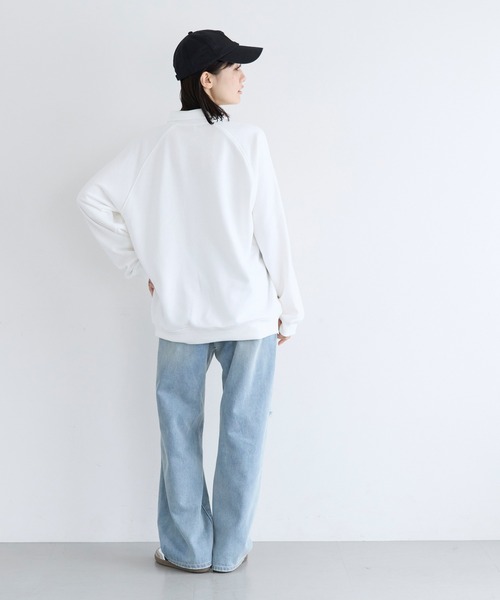 coca（coca）（コカ）の「ユース　ポロスウェットプルオーバー（スウェット・レディース・ブラック/ホワイト・M/L/S）」の6枚目の写真
