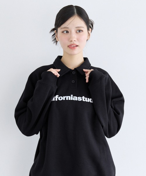 coca（coca）（コカ）の「ユース　ポロスウェットプルオーバー（スウェット・レディース・ブラック/ホワイト・M/L/S）」の10枚目の写真