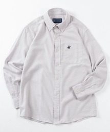 【71】【BEVERLY HILLS POLO CLUB/ビバリーヒルズポロクラブ】マルチパターン 両面起毛 ボタンダウン ネルシャツ/ワンポイント刺繍/フランネル/無地/チェック/ストライプ/アメカジ/ユニセックス