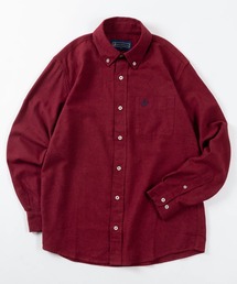 【71】【BEVERLY HILLS POLO CLUB/ビバリーヒルズポロクラブ】マルチパターン 両面起毛 ボタンダウン ネルシャツ/ワンポイント刺繍/フランネル/無地/チェック/ストライプ/アメカジ/ユニセックス