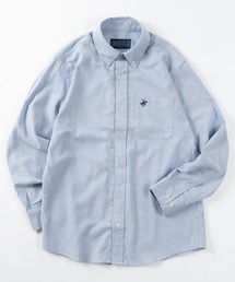 【71】【BEVERLY HILLS POLO CLUB/ビバリーヒルズポロクラブ】マルチパターン 両面起毛 ボタンダウン ネルシャツ/ワンポイント刺繍/フランネル/無地/チェック/ストライプ/アメカジ/ユニセックス