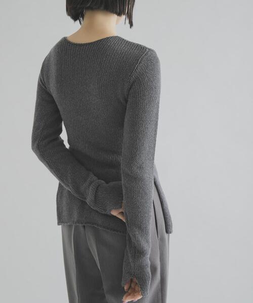 THE GOODLAND MARKET(ザグッドランドマーケット)の「cwtch LOW GAUGE KNIT TOPS(ニット/セーター・レディース・グレー/レッド/ブルー・FREE)」の7枚目の写真