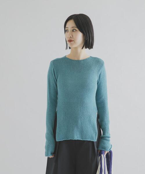 THE GOODLAND MARKET(ザグッドランドマーケット)の「cwtch LOW GAUGE KNIT TOPS(ニット/セーター・レディース・グレー/レッド/ブルー・FREE)」の13枚目の写真