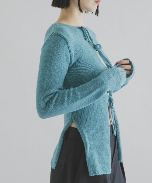 THE GOODLAND MARKET(ザグッドランドマーケット)の「cwtch LOW GAUGE KNIT TOPS(ニット/セーター・レディース・グレー/レッド/ブルー・FREE)」の16枚目の写真