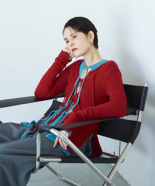 THE GOODLAND MARKET(ザグッドランドマーケット)の「cwtch LOW GAUGE KNIT TOPS(ニット/セーター・レディース・グレー/レッド/ブルー・FREE)」の22枚目の写真