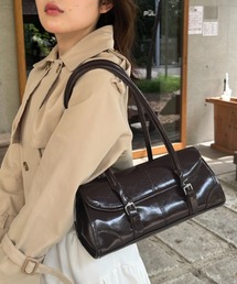 クラシカル横長ハンドバッグ