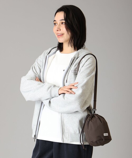 Columbia(コロンビア)の「撥水 Columbia/ バイサイドドローストリングショルダー /コロンビア(ショルダーバッグ・レディース・ブラック/ブラウン/グリーン・ONE SIZE)」の1枚目の写真