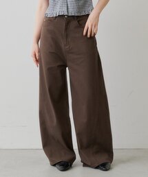 Kastane | 【2026AW/3サイズ展開/高身長サイズ/低身長サイズ】カーブバレルパンツ(その他パンツ)