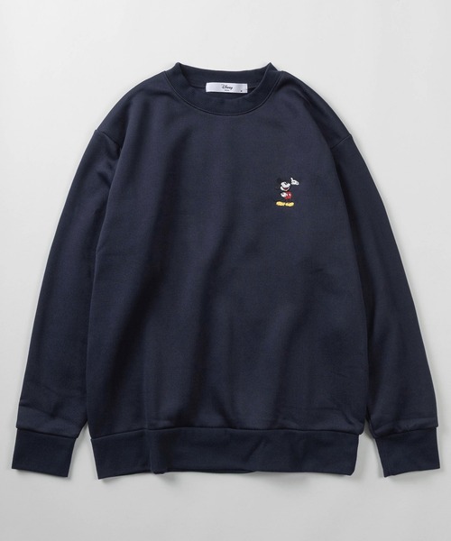 Disney(ディズニー)の「【71】【Disney/ディズニー】ミッキーマウス 胸ワンポイント刺繍 裏起毛 スウェット/トレーナー/レディース(S)(スウェット・レディース・グレー/ネイビー/ホワイト/ピンク・L/M)」の5枚目の写真