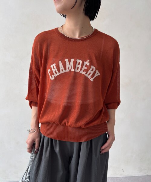 Jena espace merveilleux（ジェナ　エスパスメルヴェイユ）の「【PalinkA/パリンカ】ロゴシアーニット（ニット/セーター・レディース・オレンジ/ブラック・FREE）」の17枚目の写真