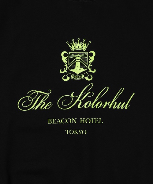kolor BEACON(カラービーコン)の「26WBM-T02231(スウェット・メンズ・ブラック/レッド/セージグリーン・2)」の6枚目の写真