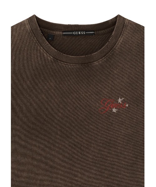 Guess(ゲス)の「UNISEX S/Slv Tee Shirt Tシャツ 半袖 ヒョンジン(Tシャツ/カットソー・メンズ・ブラウン/グレー/アイボリー・MEDIUM/ONE SIZE/LARGE)」の5枚目の写真