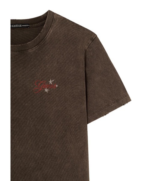 Guess(ゲス)の「UNISEX S/Slv Tee Shirt Tシャツ 半袖 ヒョンジン(Tシャツ/カットソー・メンズ・ブラウン/グレー/アイボリー・MEDIUM/ONE SIZE/LARGE)」の6枚目の写真