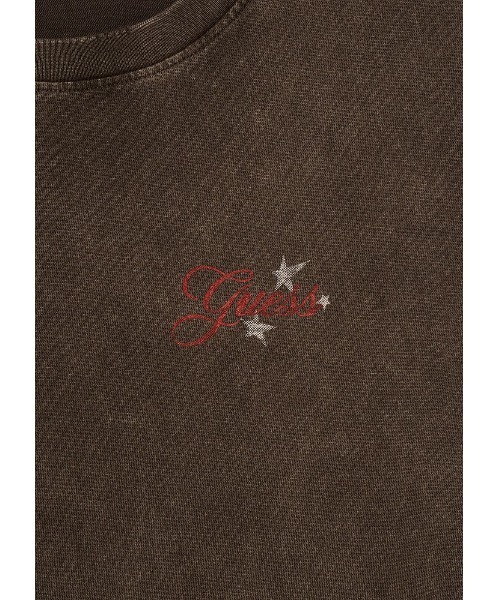 Guess(ゲス)の「UNISEX S/Slv Tee Shirt Tシャツ 半袖 ヒョンジン(Tシャツ/カットソー・メンズ・ブラウン/グレー/アイボリー・MEDIUM/ONE SIZE/LARGE)」の8枚目の写真