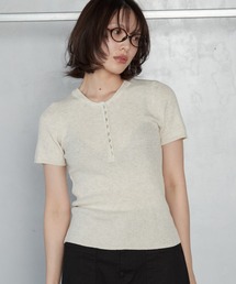 【2026秋冬新作】Rib Henley Knit Top｜リブヘンリーニットトップ