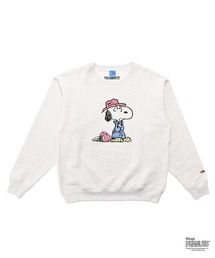 【FRUIT OF THE LOOM】FTL x PEANUTS裏起毛裏毛長袖スウェット