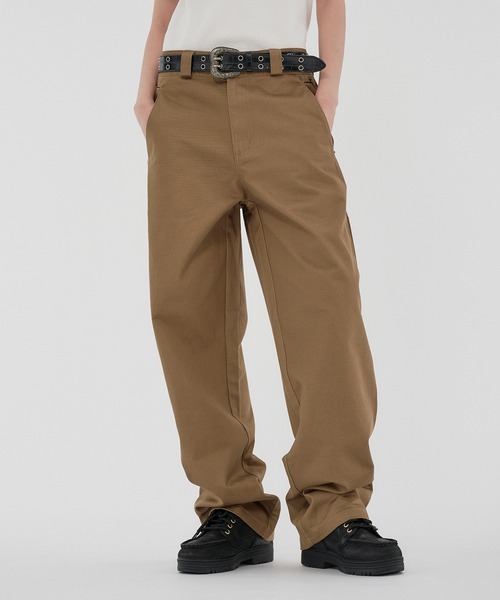 WISH FOR EVER(ウィッシュフォーエバー)の「【SETUP】GROSGRAIN WIDE PANTS/グロウグランワイドパンツ(その他パンツ・メンズ・オリーブ/ブラック/カーキ・SMALL/MEDIUM/LARGE)」の3枚目の写真