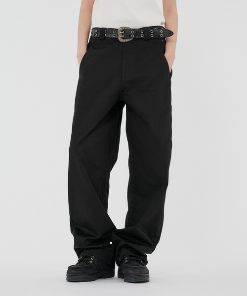 WISH FOR EVER(ウィッシュフォーエバー)の「【SETUP】GROSGRAIN WIDE PANTS/グロウグランワイドパンツ(その他パンツ・メンズ・オリーブ/ブラック/カーキ・SMALL/MEDIUM/LARGE)」の1枚目の写真