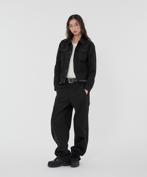 WISH FOR EVER(ウィッシュフォーエバー)の「【SETUP】GROSGRAIN WIDE PANTS/グロウグランワイドパンツ(その他パンツ・メンズ・オリーブ/ブラック/カーキ・SMALL/MEDIUM/LARGE)」の4枚目の写真