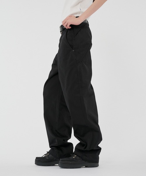 WISH FOR EVER(ウィッシュフォーエバー)の「【SETUP】GROSGRAIN WIDE PANTS/グロウグランワイドパンツ(その他パンツ・メンズ・オリーブ/ブラック/カーキ・SMALL/MEDIUM/LARGE)」の11枚目の写真