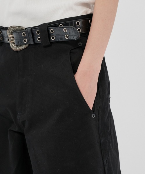 WISH FOR EVER(ウィッシュフォーエバー)の「【SETUP】GROSGRAIN WIDE PANTS/グロウグランワイドパンツ(その他パンツ・メンズ・オリーブ/ブラック/カーキ・SMALL/MEDIUM/LARGE)」の14枚目の写真