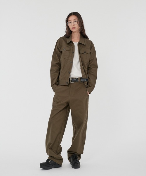 WISH FOR EVER(ウィッシュフォーエバー)の「【SETUP】GROSGRAIN WIDE PANTS/グロウグランワイドパンツ(その他パンツ・メンズ・オリーブ/ブラック/カーキ・SMALL/MEDIUM/LARGE)」の5枚目の写真