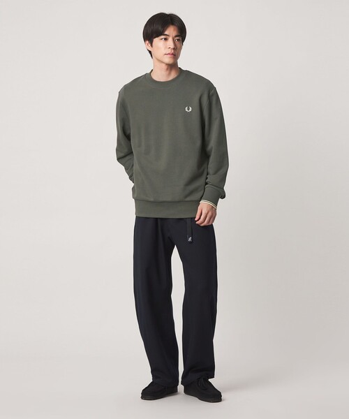 FRED PERRY(フレッドペリー)の「<FRED PERRY>クルーネック 長袖 スウェット(スウェット・メンズ・ダークオレンジ/ブラック/オリーブ・XL/L/M)」の6枚目の写真