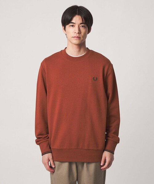 FRED PERRY(フレッドペリー)の「<FRED PERRY>クルーネック 長袖 スウェット(スウェット・メンズ・ダークオレンジ/ブラック/オリーブ・XL/L/M)」の7枚目の写真
